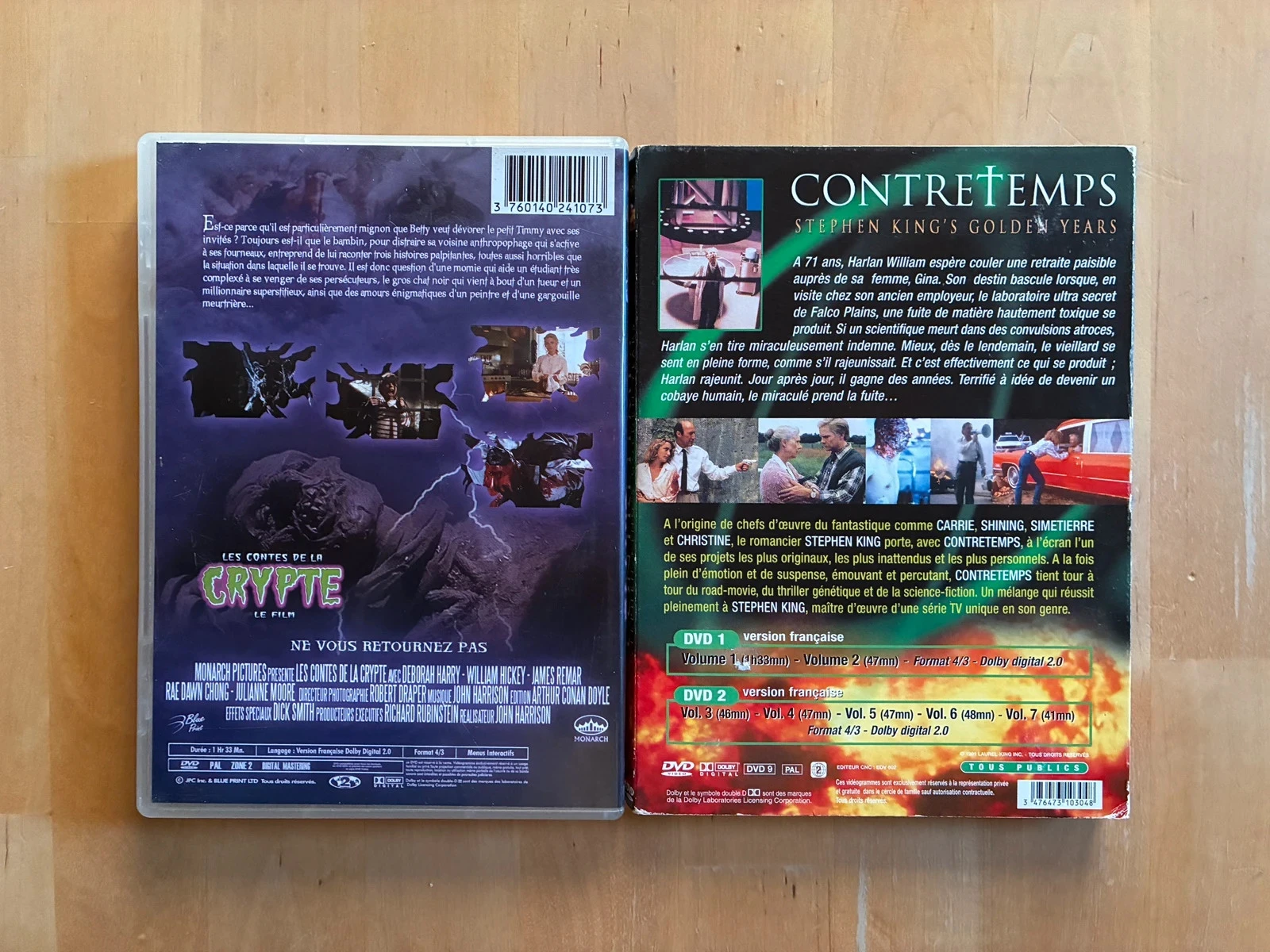 Lot 2 DVDs cult Stephen King: As Histórias da Cripta o filme e Contratempos. – photo 3